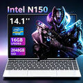 ACEKAMAS 14.1" Intel N150 Gaming laptop 16GB RAM 1TB 2TB SSD Portable laptops Windows 11 Pro Office Gaming Notebook computer PC