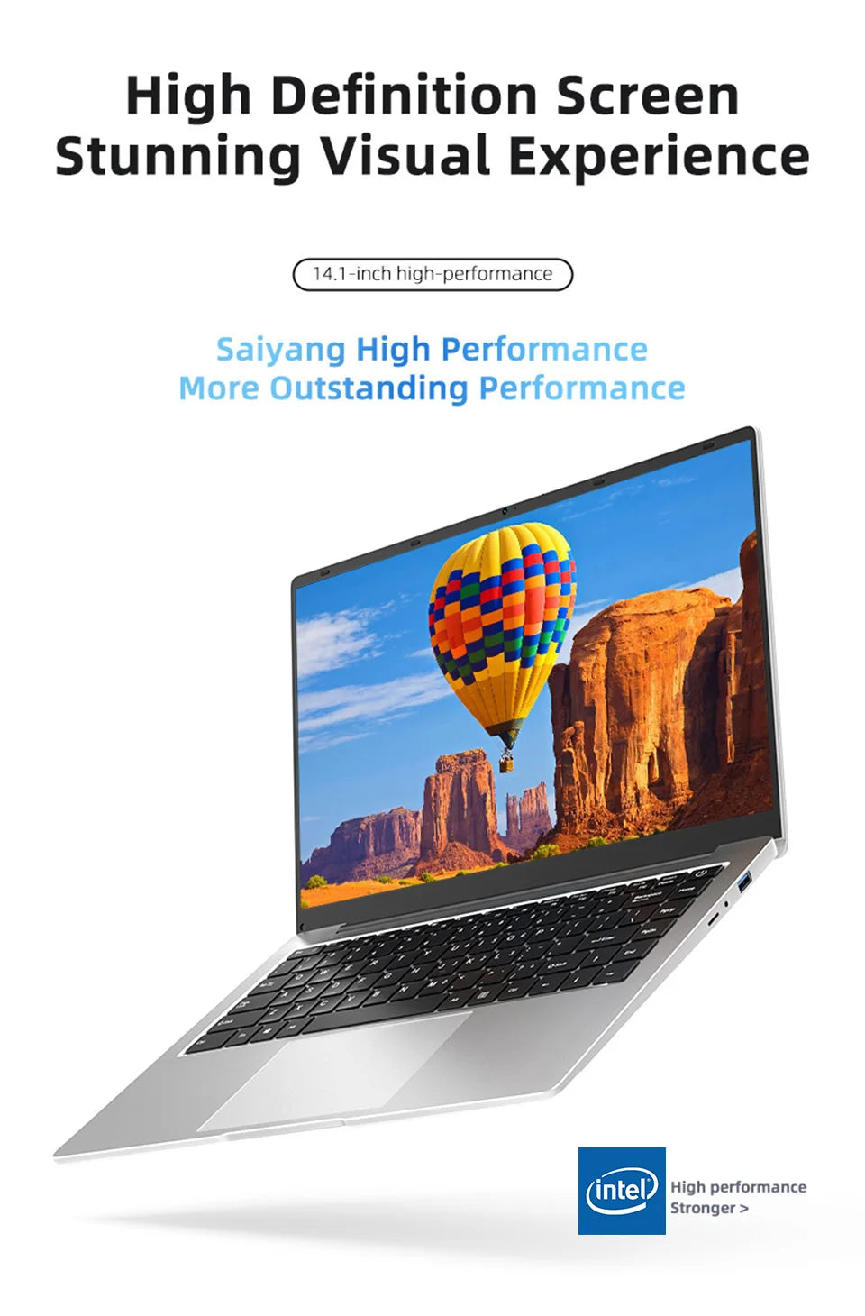 Xiaman 2026 Laptop Computer Windows 11 Intel Atom A3950 Notebook PC 12GB RAM 512GB 1TB 2TB SSD 1080P Office Study Computer PC