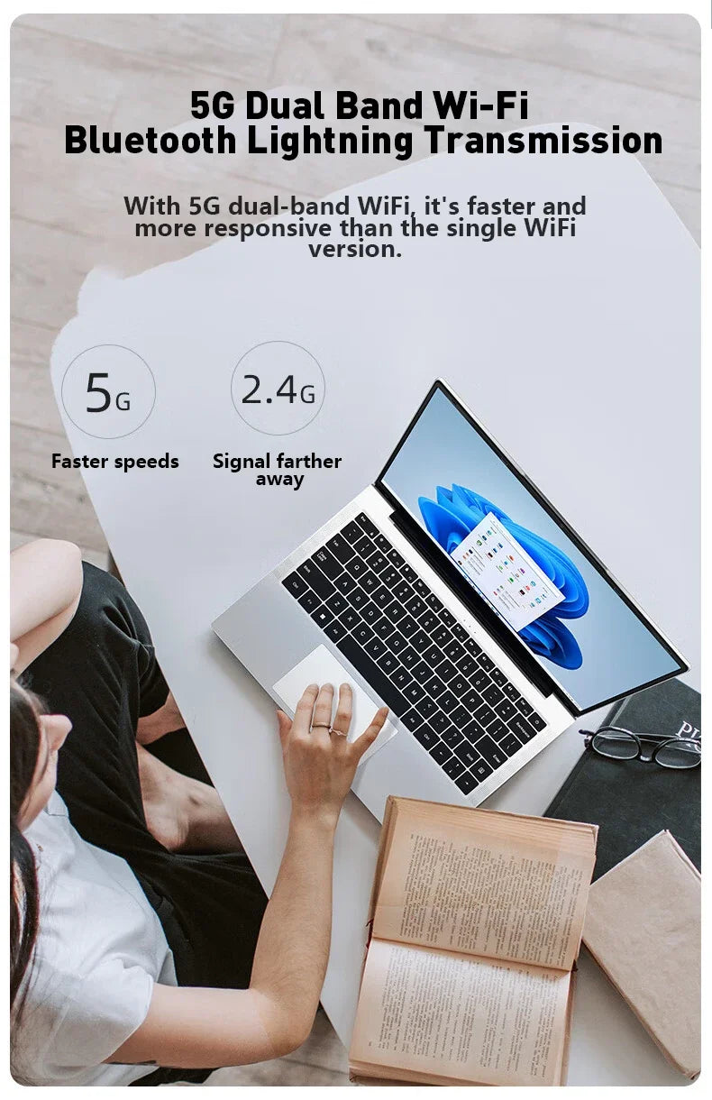 2026 Solid 14.1" Ultra Slim Laptop Intel Core I7-8650U 32GB RAM 2TB M.2 SSD Windows 11 Pro Home Study Computer