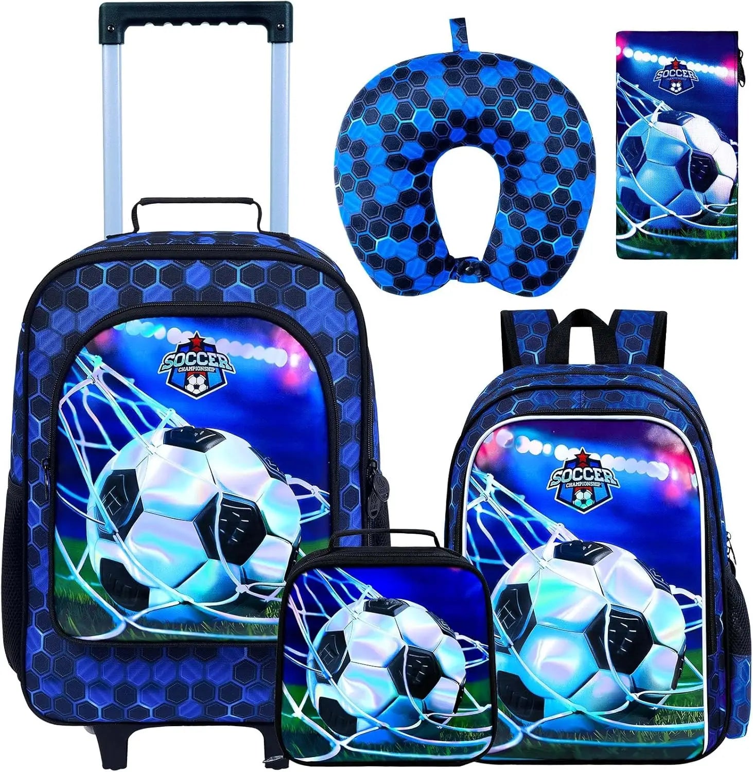 Kids Rolling Suitcase with Wheels for Girls and Boys, Toddler Travel Luggage