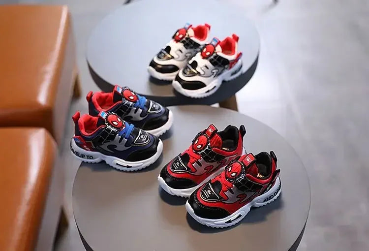 2024 New Arrival Disney Children Casual Shoes Fashion Cartoon Spiderman Boys Sneakers Kids Outdoor Shoes Sport Shoes for 1-6Y