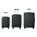 Luggage Sets ABS Hardshell 3pcs Luggage, Lightweight Durable Suitcase Sets Spinner Wheels Suitcase With TSA Lock 20''24''28'' Available Dark Green